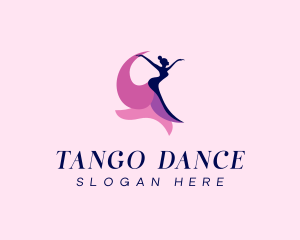 Dancing Woman Gown logo design