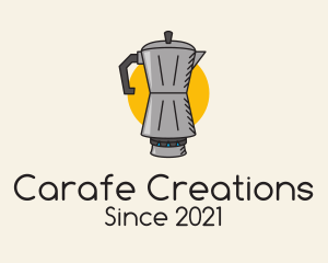 Coffee Carafe Percolator logo design