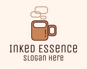 Brown Coffee Mug  Logo