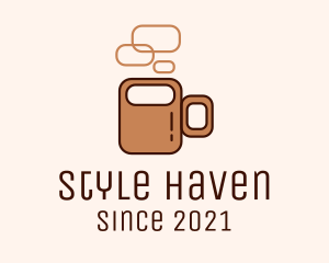 Brown Coffee Mug  logo