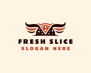 Hipster Pizza Wings logo design