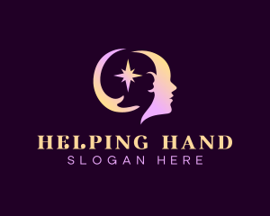 Human Hand Star Wellness logo design