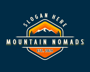 Nature Mountain Climbing  logo design