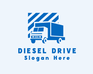 Delivery Truck Transportation logo design