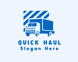 Delivery Truck Transportation logo design