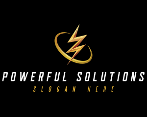 Lightning Electric Bolt logo design