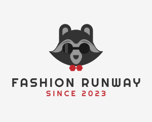 Fashion Raccoon Shades logo design