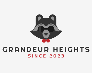 Fashion Raccoon Shades logo design