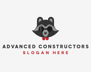 Fashion Raccoon Shades logo design