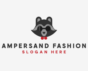 Fashion Raccoon Shades logo design