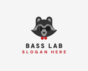 Fashion Raccoon Shades logo design