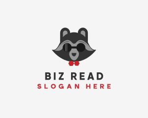 Fashion Raccoon Shades logo design