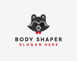 Fashion Raccoon Shades logo design