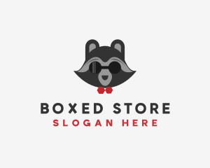 Fashion Raccoon Shades logo design