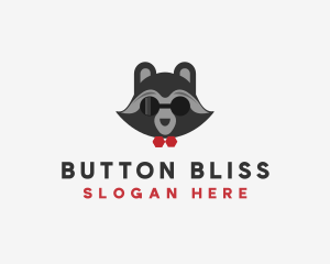 Fashion Raccoon Shades logo design