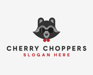 Fashion Raccoon Shades logo design