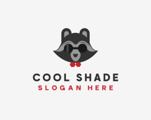 Fashion Raccoon Shades logo design