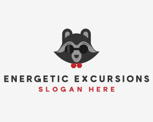 Fashion Raccoon Shades logo design