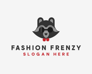 Fashion Raccoon Shades logo design