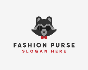 Fashion Raccoon Shades logo design