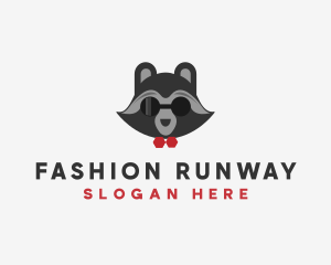 Fashion Raccoon Shades logo design