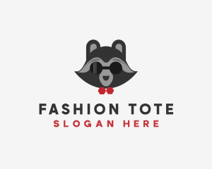 Fashion Raccoon Shades logo design