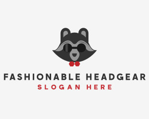 Fashion Raccoon Shades logo design