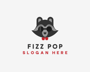 Fashion Raccoon Shades logo design