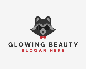 Fashion Raccoon Shades logo design