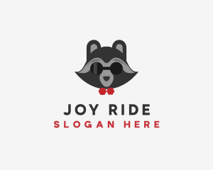 Fashion Raccoon Shades logo design