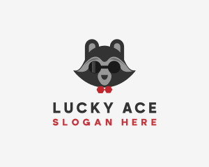 Fashion Raccoon Shades logo design