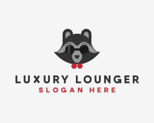 Fashion Raccoon Shades logo design