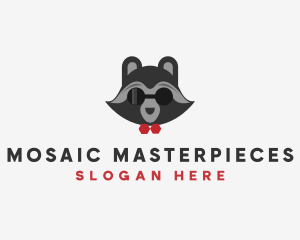 Fashion Raccoon Shades logo design