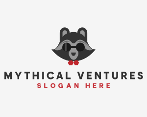 Fashion Raccoon Shades logo design