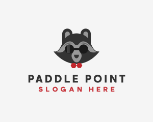 Fashion Raccoon Shades logo design