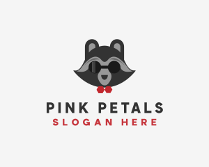 Fashion Raccoon Shades logo design