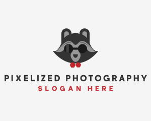 Fashion Raccoon Shades logo design