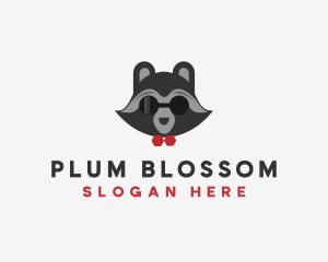 Fashion Raccoon Shades logo design