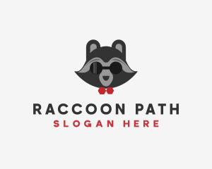 Fashion Raccoon Shades logo design