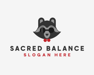 Fashion Raccoon Shades logo design