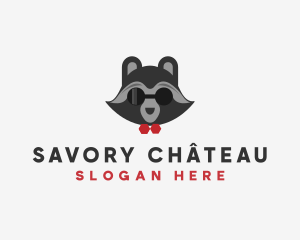 Fashion Raccoon Shades logo design