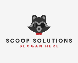 Fashion Raccoon Shades logo design