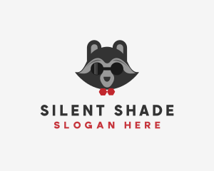 Fashion Raccoon Shades logo design