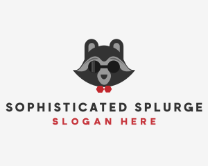 Fashion Raccoon Shades logo design