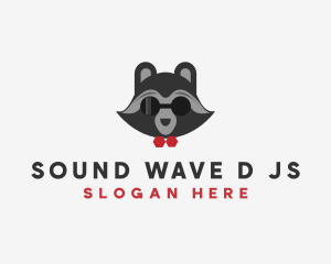 Fashion Raccoon Shades logo design