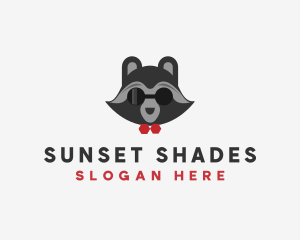 Fashion Raccoon Shades logo design