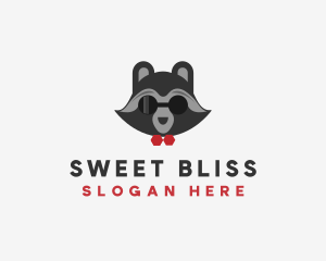 Fashion Raccoon Shades logo design