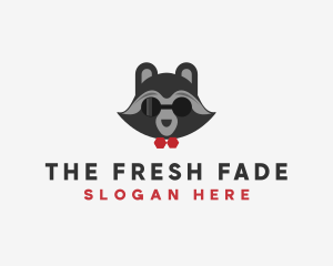 Fashion Raccoon Shades logo design