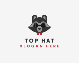 Fashion Raccoon Shades logo design