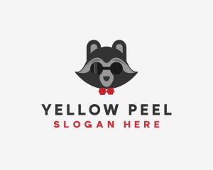 Fashion Raccoon Shades logo design